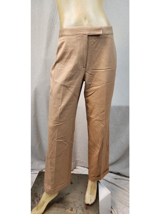 Petite Sophisticate Pants - Petite Sophisticate Womens Size 8P 8 Brown Straight Leg Dress Pants USED
